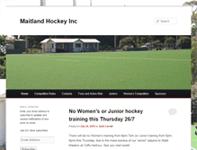 Tablet Screenshot of maitlandhockey.org.au